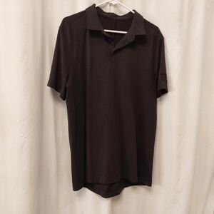 lululemon athletica Men's Black Performance Polo